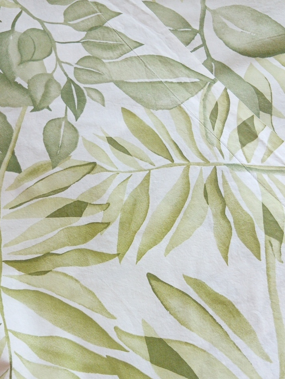 Pottery Barn Naturals Organic Cotton Overlapping Leaves Shams (2)